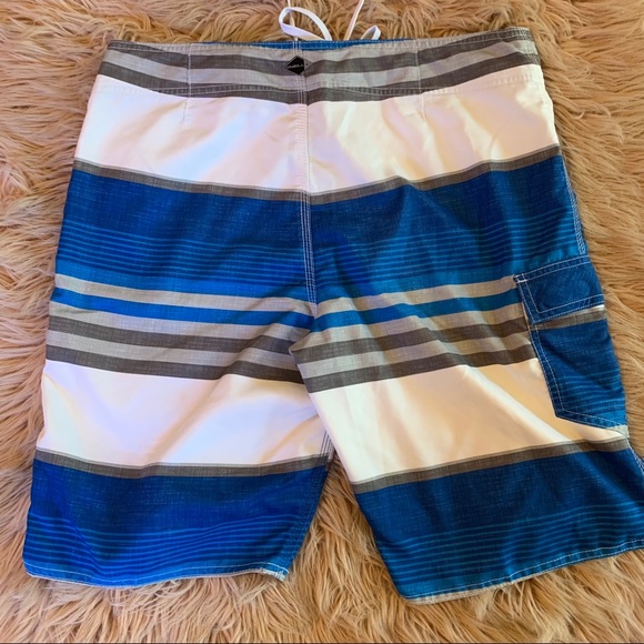 O’Neill Blue Stripes Men’s Swim Trunks size 34 - Picture 3 of 3